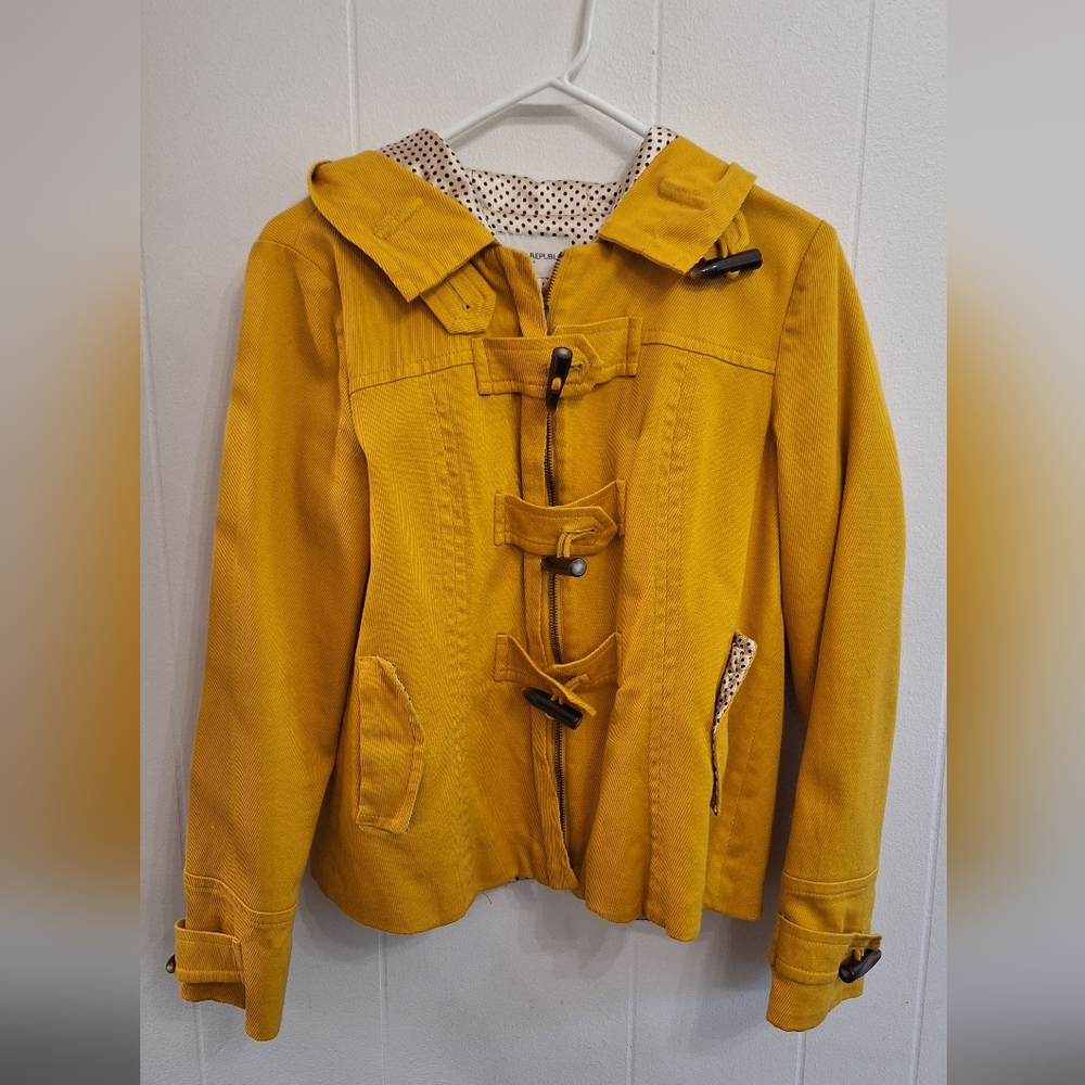 Banana Republic Yellow Toggle Jacket